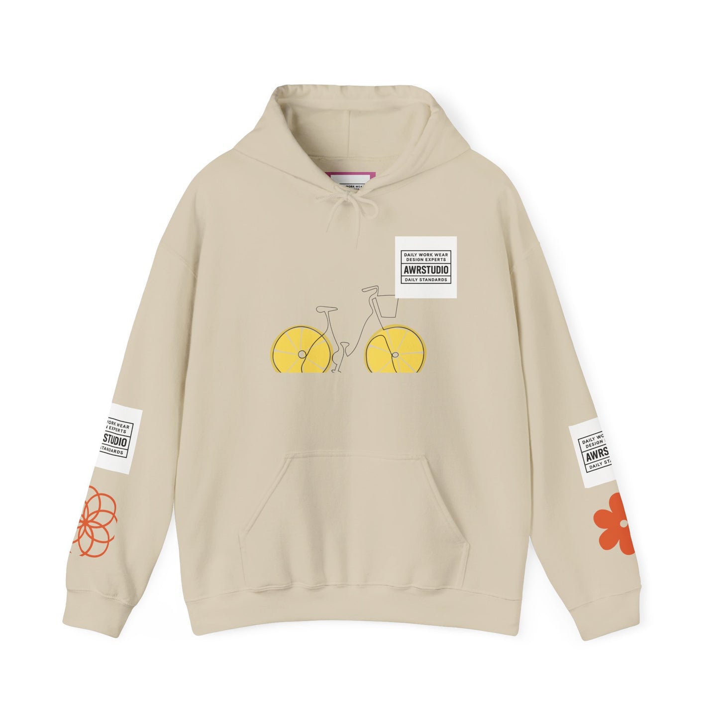 Cheerful Bike and Smile Unisex Hoodie