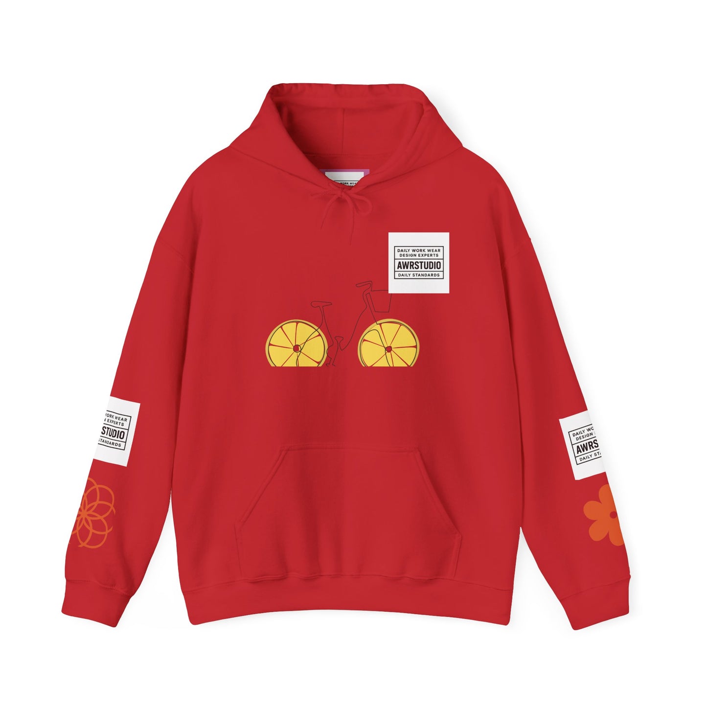 Cheerful Bike and Smile Unisex Hoodie